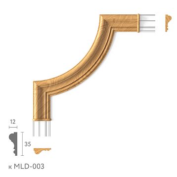 Молдинг угловой MLD-003U вид спереди
