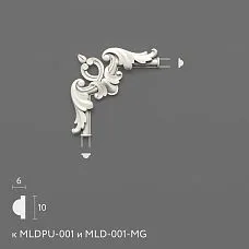 Лепнина из полиуретана MLDPU-1U-1.1. Декор для молдингов. Изображение 69941c4cab538