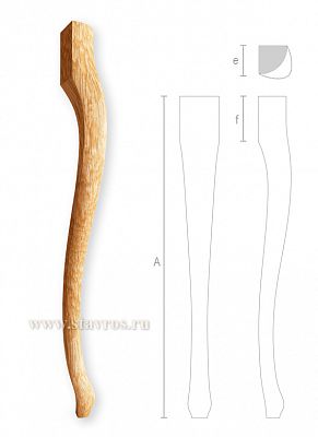 Резная мебельная ножка MN-074 - 2