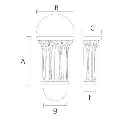 Резная капитель KL-015