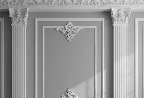 Лепнина из полиуретана фото: рабочие кейсы до/после и типовые композиции
