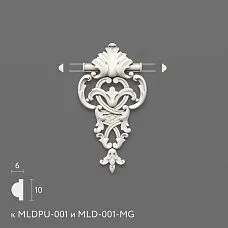 Лепнина из полиуретана MLDPU-1-1.1. Декор для молдингов. Изображение 699419a8b250c