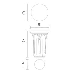 Резная капитель KL-049