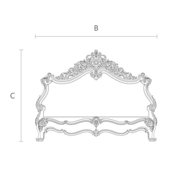 Схема резной каркас кровати