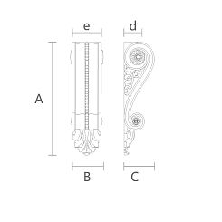 Резной кронштейн KR-016
