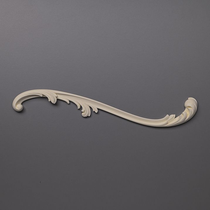 Декоративная правая полиуретановая лепнина — аксессуар для дизайна интерьера фото