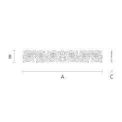 Резная накладка N-076