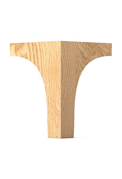 Геометрическая мебельная ножка MN-207 из массива дерева угловая