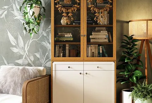 Натуральное дерево в интерьере дома