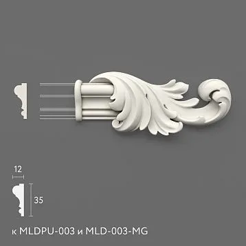 Лепнина из полиуретана NPU-364.1R