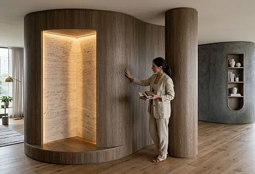 Отделка гибкими панелями: как выбрать материал для стен, колонн, ниш и сложных интерьерных поверхностей