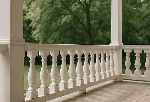 Ставрополь балясины — светлые эксклюзивные балясины на веранде дома, изысканное оформление