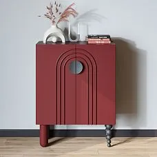 Современная деревянная ножка MN-233 с MN-234 для журнальных столов и тумб в интерьере в виде шаров