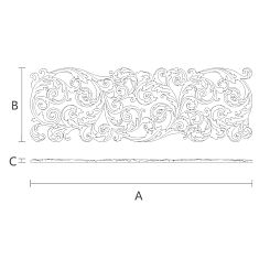 Резная накладка N-354L