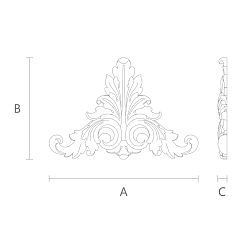 Резная накладка N-010