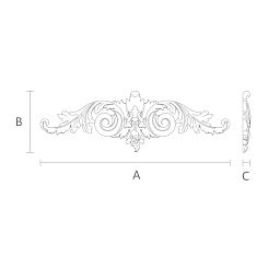 Резная накладка N-250