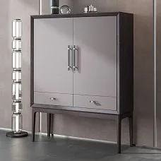 Геометрические ножки из дерева MN-186-1, применение на тумбе в современном дизайне