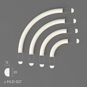 Лепнина из полиуретана MLDPU-027U-2. Декор для молдингов. Изображение 698d89a753061