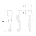 Резная мебельная ножка MN-036 - 1