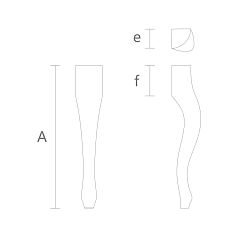 Резная мебельная ножка MN-076