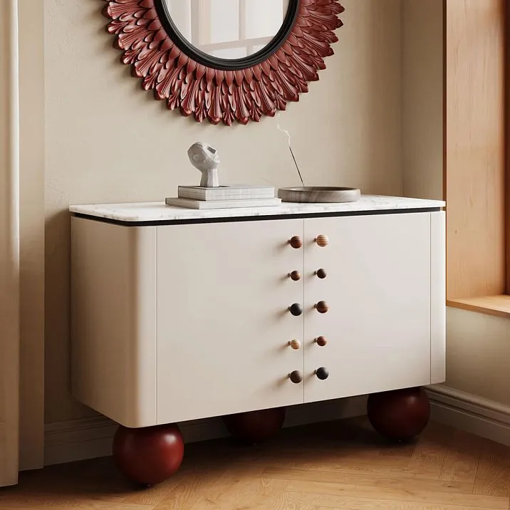 Сферическая ручка Jupiter HL-064M из массива с металлическим креплением для ванной мебели, полок и дизайнерских шкафов