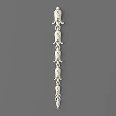 Лепной декор NPU-502 из полиуретана — узкая вертикальная декоративная накладка в классическом стиле