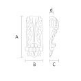 Деревянный кронштейн KR-021 чертеж