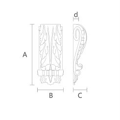 Резной кронштейн KR-021