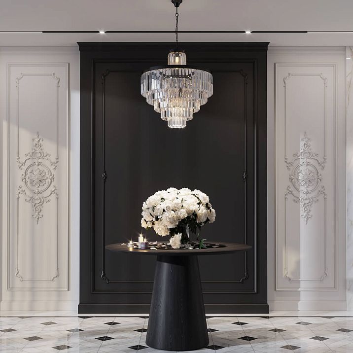 Декоративная рамка CPU-9-1 из МДФ-молдинга и полиуретановой лепнины