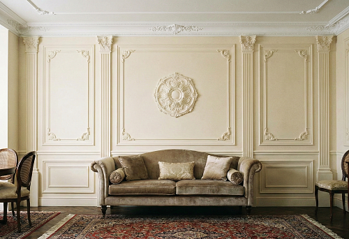 Лепнина из полиуретана на стену и зонирование: бюджетный способ создать дворцовый интерьер