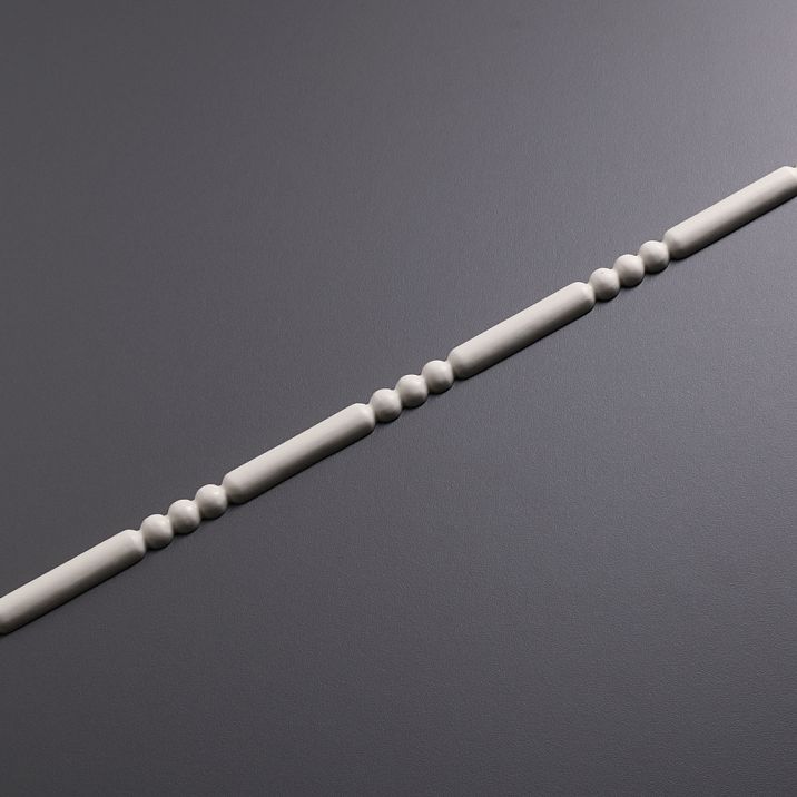 Резной погонаж KPU-034 из полиуретана, декоративный молдинг с закрученными узорами для элегантного оформления стен и мебели, лёгкий, влагоустойчивый, под покраску, создаёт ощущение роскоши в интерьере