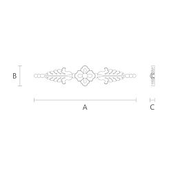 Резная накладка N-071