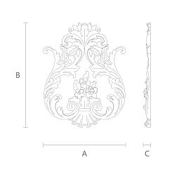 Резная накладка N-238