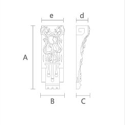 Резной кронштейн KR-053