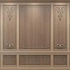 Деревянный наконечник N-402.1R в композиции с молдингом на классической панели