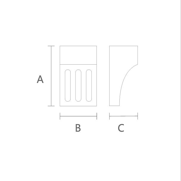Элегантный дизайн резного кронштейна KR-041 чертеж