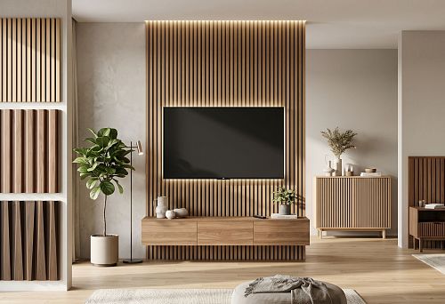 Интерьерная рейка для реечных панелей: как выбрать профиль, шаг и формат для стен, мебели и ТВ-зоны