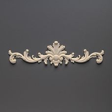 Резная накладка NPU-125 из полиуретана 250мм - декоративный элемент для мебели