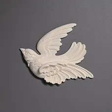 Резная накладка NPU-476R из полиуретана - левая парная накладка для интерьера