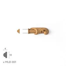 Резной наконечник на молдинг N-438.1R комплект к MLD-001 из дерева