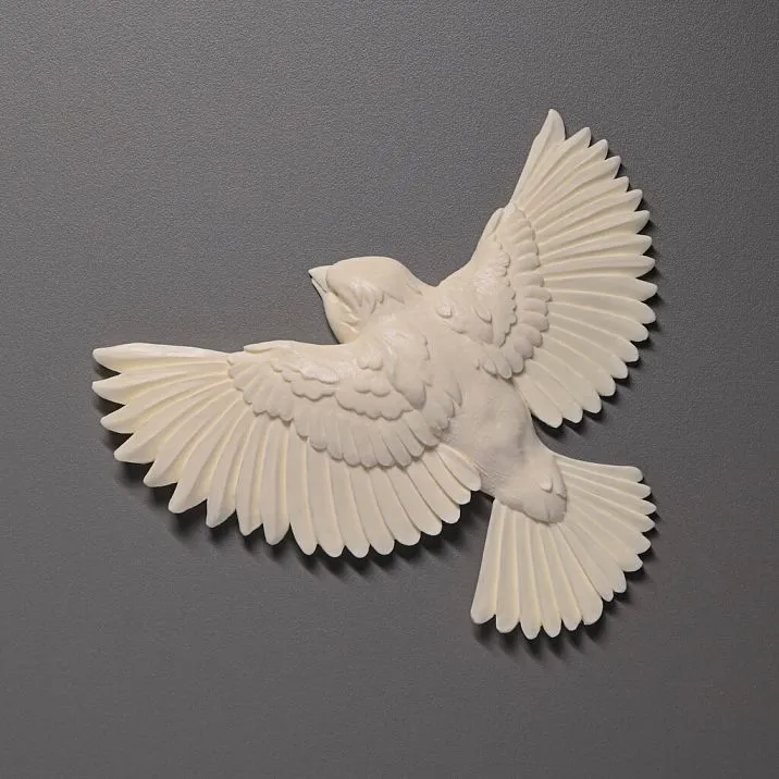 Лепной декор птица в полете NPU-492R из полиуретана — гармония стиля и функционала фото