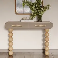 Применение ручки Atlas HL-071 и ножек MN-221 из массива в интерьере