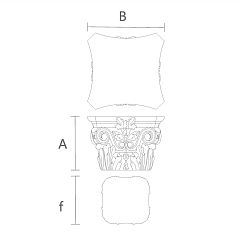 Резная капитель KL-040