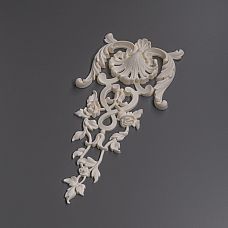 Резная накладка NPU-VRS-005 из полиуретана - резной орнамент для декора интерьера