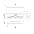 Капитель для Кухонных Гарнитуров KL-033 чертеж