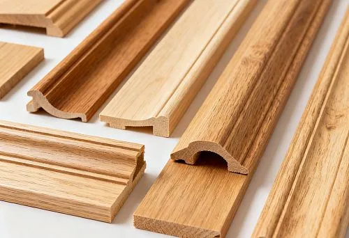 Набор деревянных погонажных изделий в светлых и натуральных оттенках