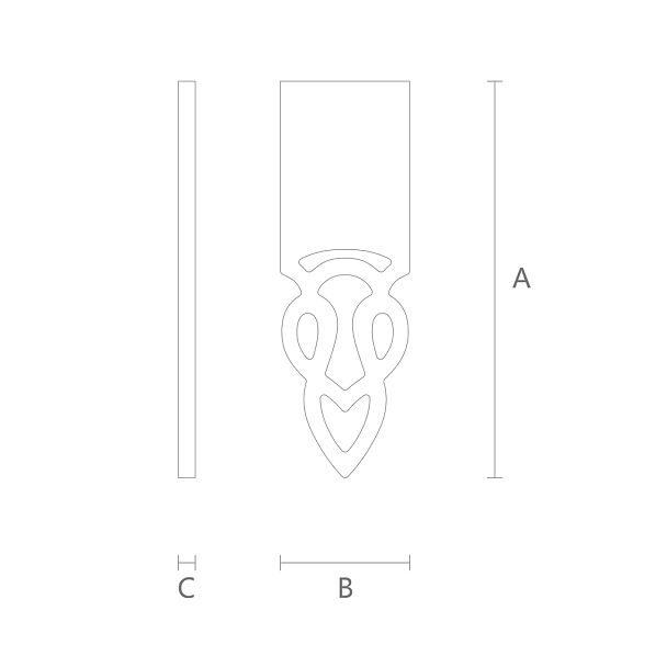 Резной соединительный элемент SNL-8 чертеж резного декора из сосны