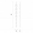 Резная накладка N-171 декор интерьера  чертеж
