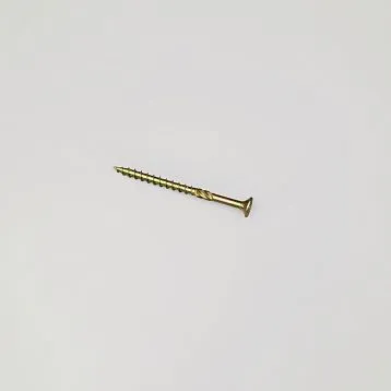 Саморез конструкционный 5x70 FUR-037 с потайной головкой TORX T-25 желтое цинковое покрытие для сборки мебели средней толщины