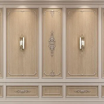 Декоративный элемент MLD-4-2.1 из дерева для молдинга MLD-004, 198 × 208 × 18 мм